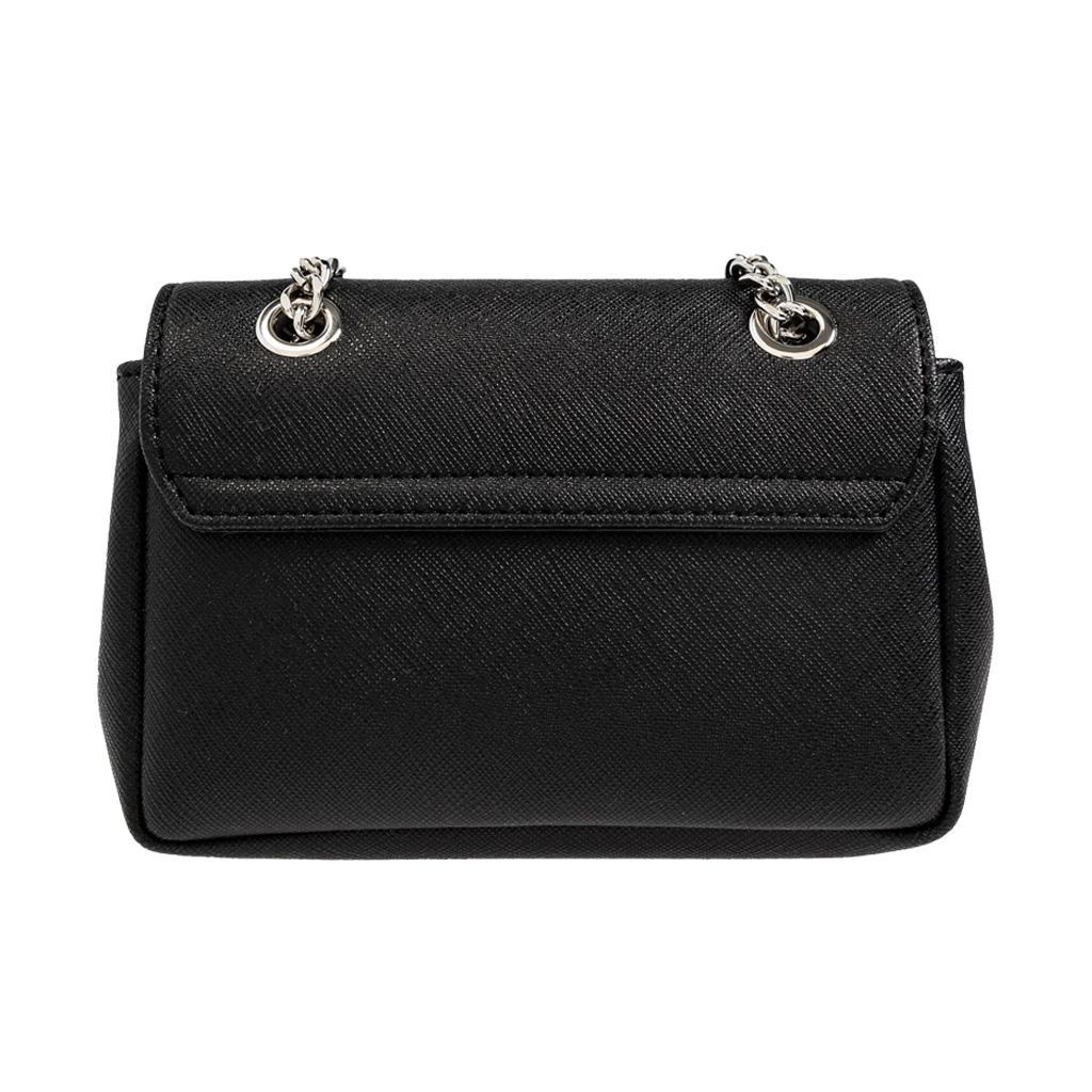 Vivienne Westwood Small Purse Chain in Black Saffiano Leather