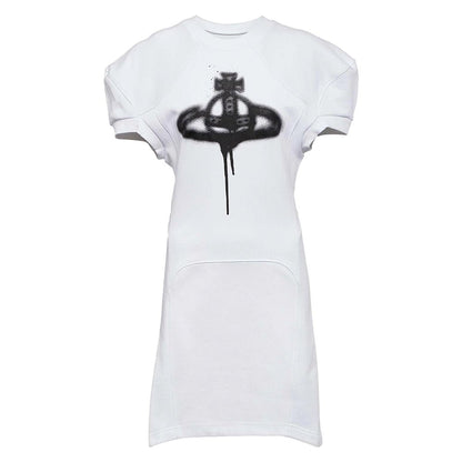 Vivienne Westwood Spray Orb Sweatshirt DressDressVivienne WestwoodDPUS Designer Outlet044365838793WhiteSVivienne Westwood Spray Orb Sweatshirt Dress