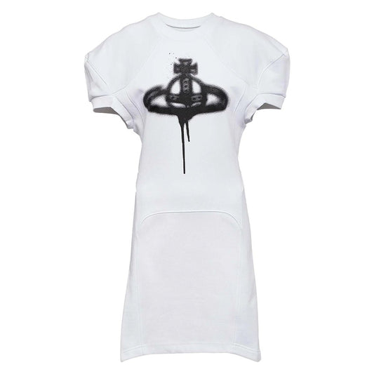 Vivienne Westwood Spray Orb Sweatshirt DressDressVivienne WestwoodDPUS Designer Outlet044365838793WhiteSVivienne Westwood Spray Orb Sweatshirt Dress