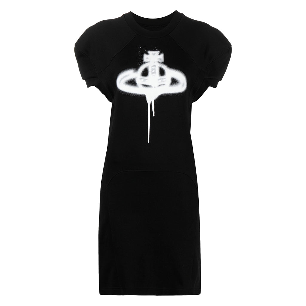 Vivienne Westwood Spray Orb Sweatshirt DressDressVivienne WestwoodDPUS Designer Outlet044369520502BlackLVivienne Westwood Spray Orb Sweatshirt Dress