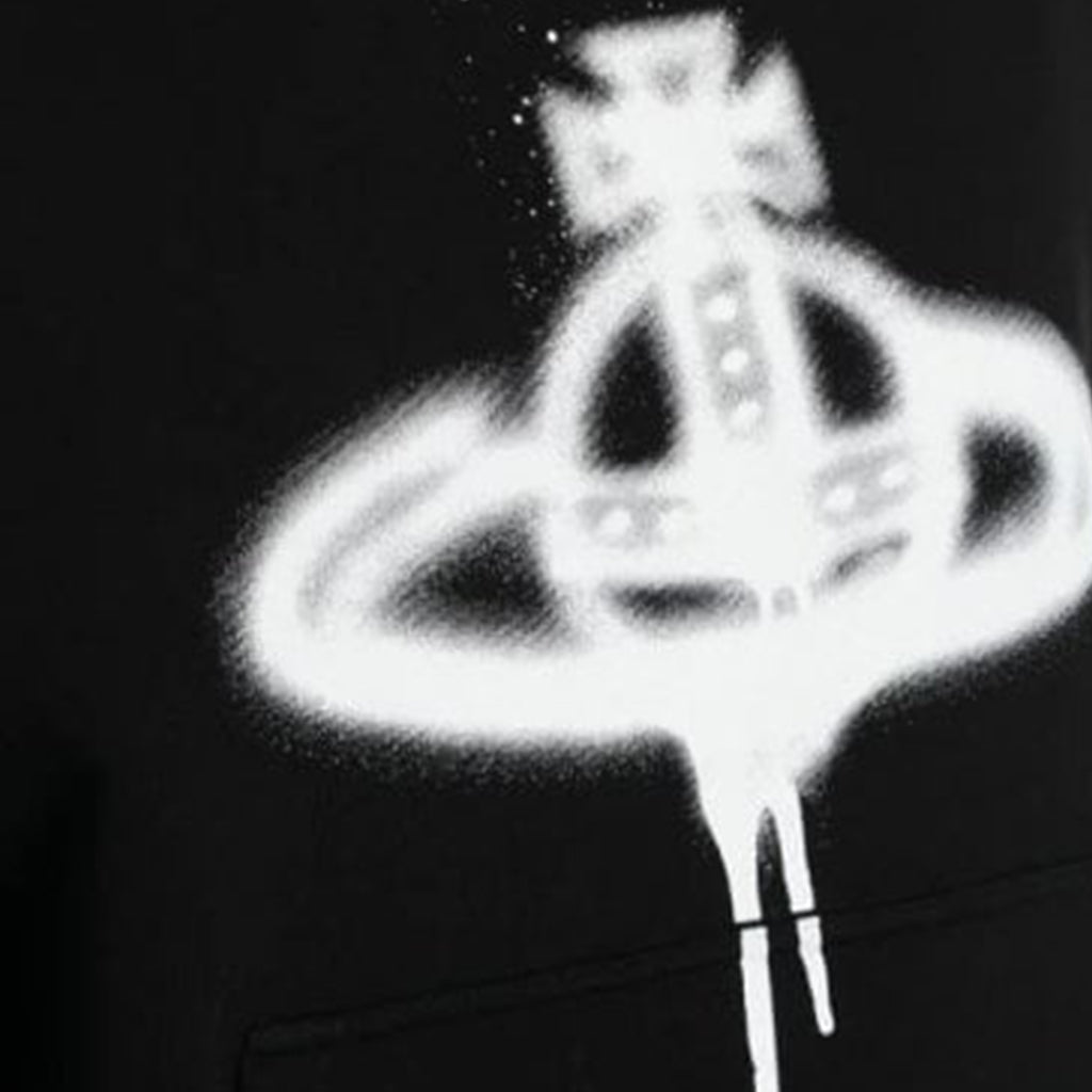 Vivienne Westwood Spray Paint Orb Hooded SweatHoodies & Zip - UpsVivienne WestwoodDPUS Designer Outlet044361722744BlackXSVivienne Westwood Spray Paint Orb Hooded Sweat