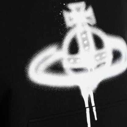 Vivienne Westwood Spray Paint Orb Hooded SweatHoodies & Zip - UpsVivienne WestwoodDPUS Designer Outlet044361722744BlackXSVivienne Westwood Spray Paint Orb Hooded Sweat