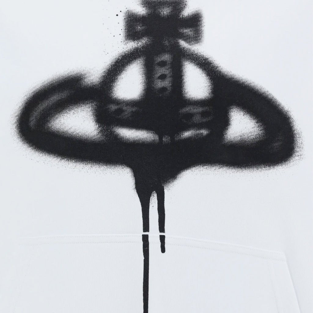 Vivienne Westwood Spray Paint Orb Hooded SweatHoodies & Zip - UpsVivienne WestwoodDPUS Designer Outlet044364521665WhiteMVivienne Westwood Spray Paint Orb Hooded Sweat
