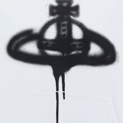 Vivienne Westwood Spray Paint Orb Hooded SweatHoodies & Zip - UpsVivienne WestwoodDPUS Designer Outlet044364521665WhiteMVivienne Westwood Spray Paint Orb Hooded Sweat