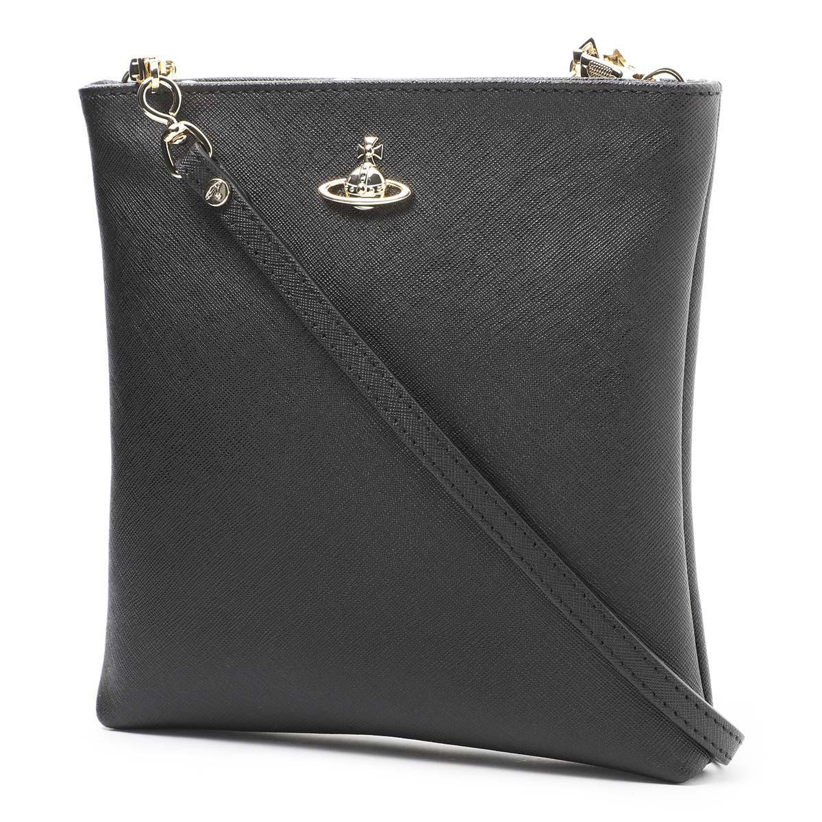 Vivienne Westwood Squire New Square Crossbody Bag in Black with Saffiano finishBagsDPUS Designer OutletDPUS Designer Outlet8050889299400Vivienne Westwood Squire New Square Crossbody Bag in Black with Saffiano finish