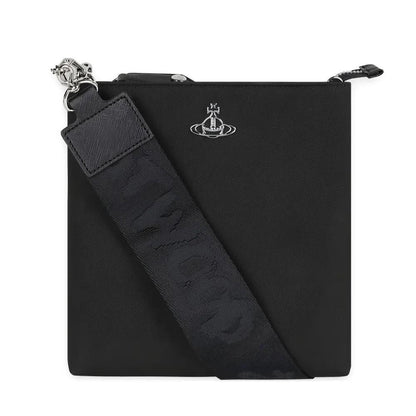 Vivienne Westwood Squire New Square Crossbody Bag in Black with Webb strapBagsDPUS Designer OutletDPUS Designer Outlet8050889589518Vivienne Westwood Squire New Square Crossbody Bag in Black with Webb strap
