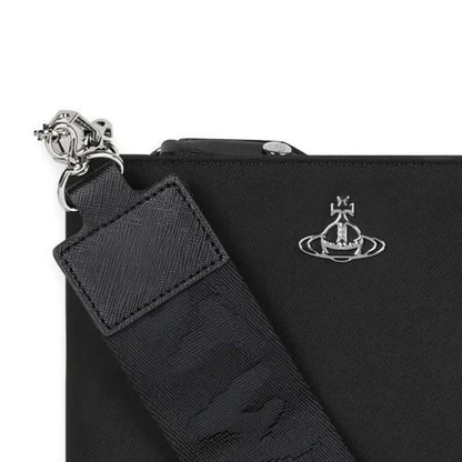 Vivienne Westwood Squire New Square Crossbody Bag in Black with Webb strapBagsDPUS Designer OutletDPUS Designer Outlet8050889589518Vivienne Westwood Squire New Square Crossbody Bag in Black with Webb strap