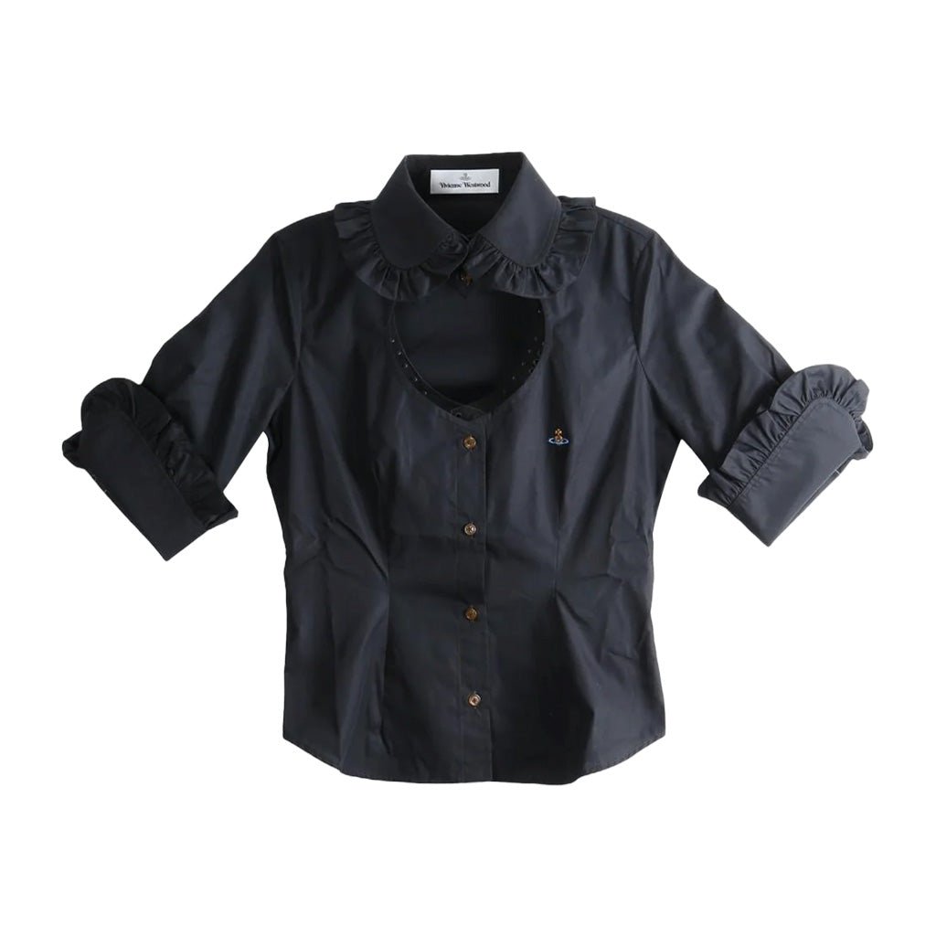 [Vivienne Westwood] SS Toulouse Frill ShirtShirtVivienne WestwoodDPUS Designer Outlet1501006I-W009Q-BLK-368053195581825Black36[Vivienne Westwood] SS Toulouse Frill Shirt