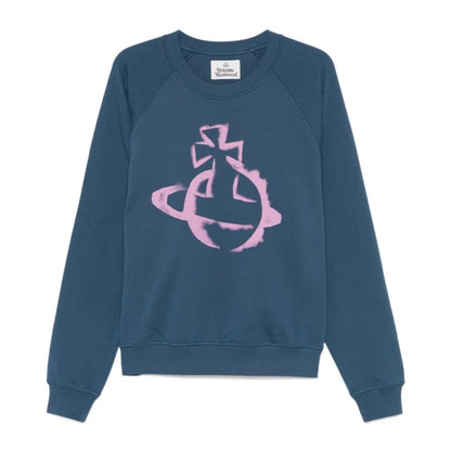 [Vivienne Westwood] Stencil Orb Raglan SweatshirtSweatshirtsVivienne WestwoodDPUS Designer Outlet044369803186Dark Denim2XS[Vivienne Westwood] Stencil Orb Raglan Sweatshirt