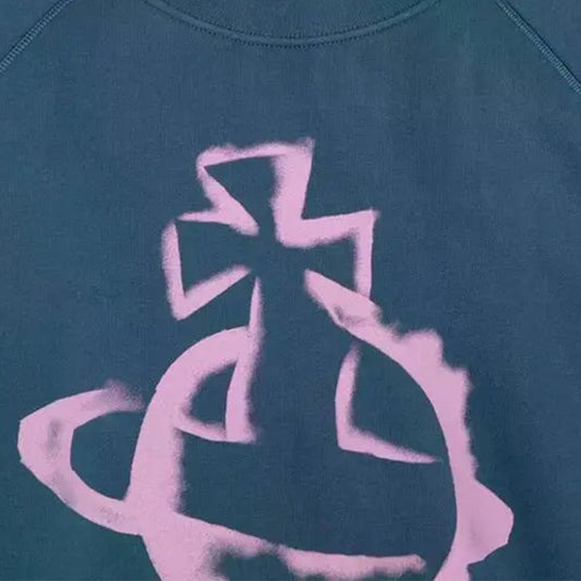 [Vivienne Westwood] Stencil Orb Raglan SweatshirtSweatshirtsVivienne WestwoodDPUS Designer Outlet044369803186Dark Denim2XS[Vivienne Westwood] Stencil Orb Raglan Sweatshirt