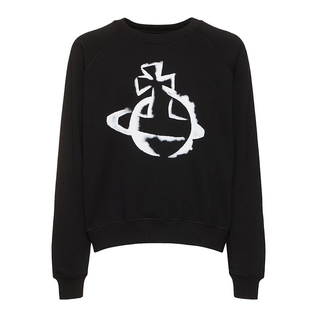 [Vivienne Westwood] Stencil Orb Raglan SweatshirtSweatshirtsVivienne WestwoodDPUS Designer Outlet8053195098088Black2XS[Vivienne Westwood] Stencil Orb Raglan Sweatshirt