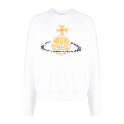 Vivienne Westwood Time Machine Cropped SweatshirtSweatshirtsVivienne WestwoodDPUS Designer Outlet044363792073WhiteMVivienne Westwood Time Machine Cropped Sweatshirt