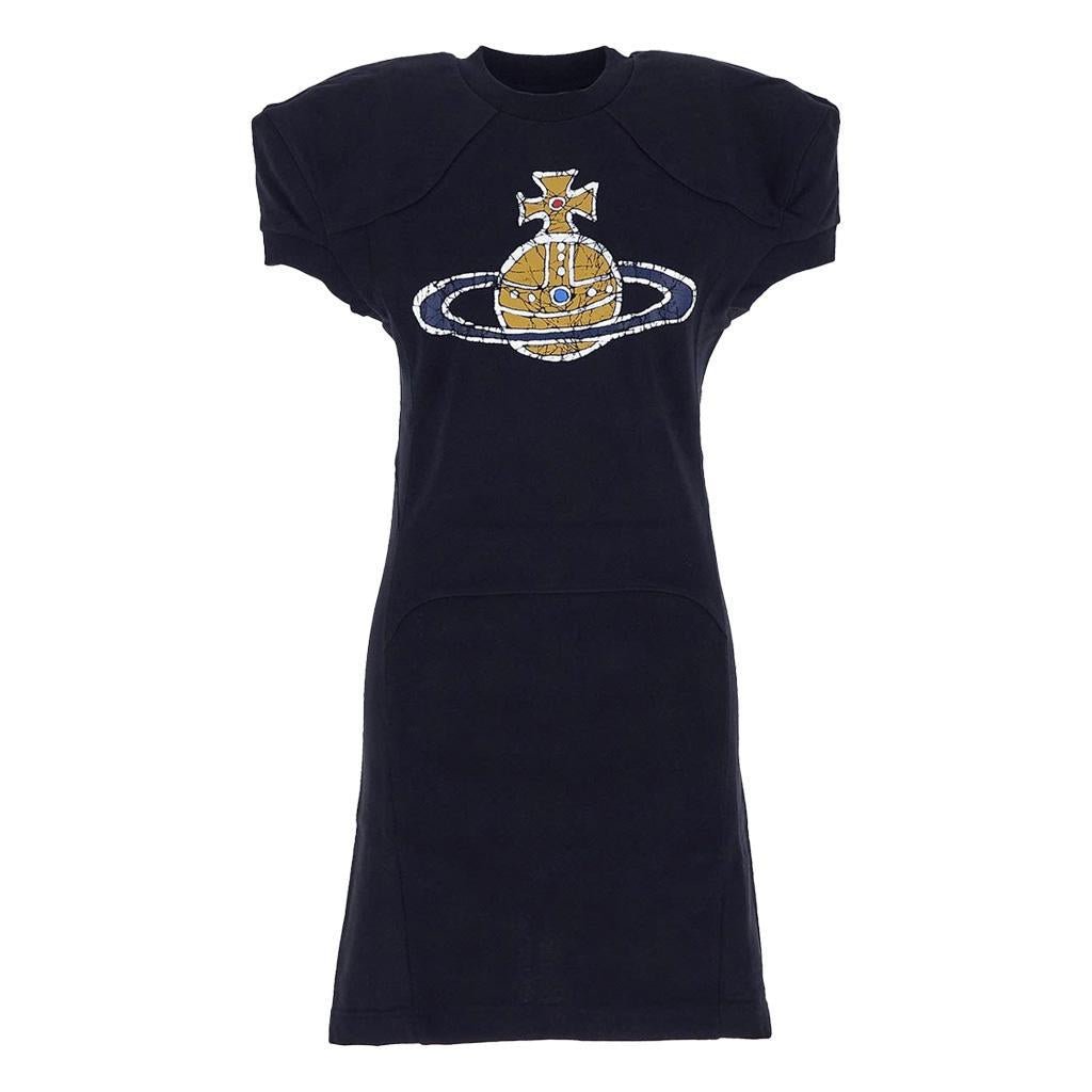 Vivienne Westwood Time Machine Football Dress in Navy