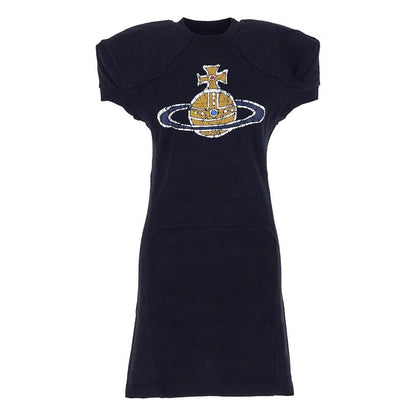 Vivienne Westwood Time Machine Football Dress in Navy