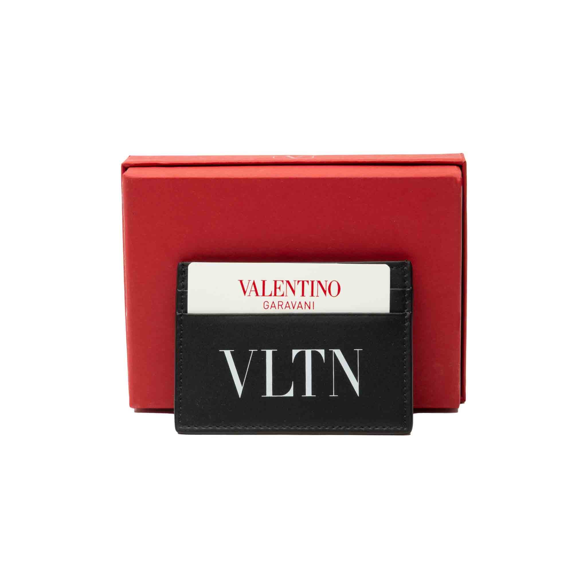 Valentino Garavani VLTN Print Leather Cardholder
