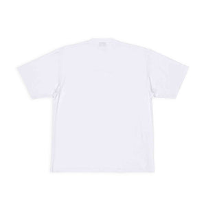 Balenciaga Logo Print Mesh T-Shirt in White