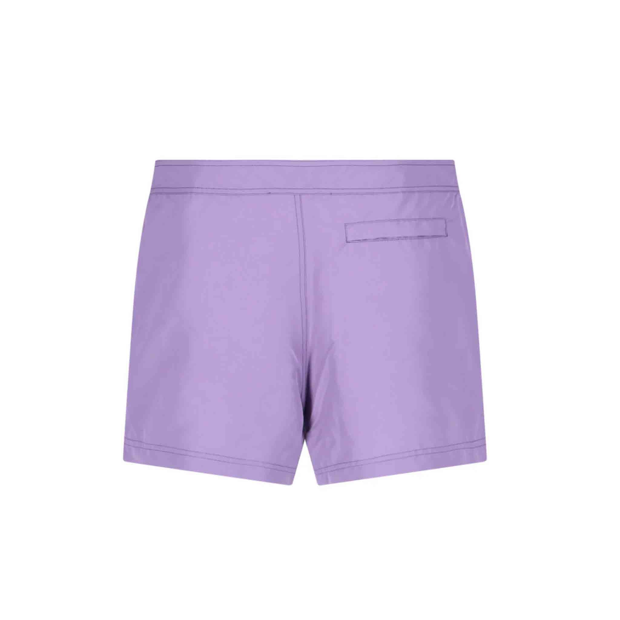 OFF-WHITE Quote Sunrise Swimshorts in Purple