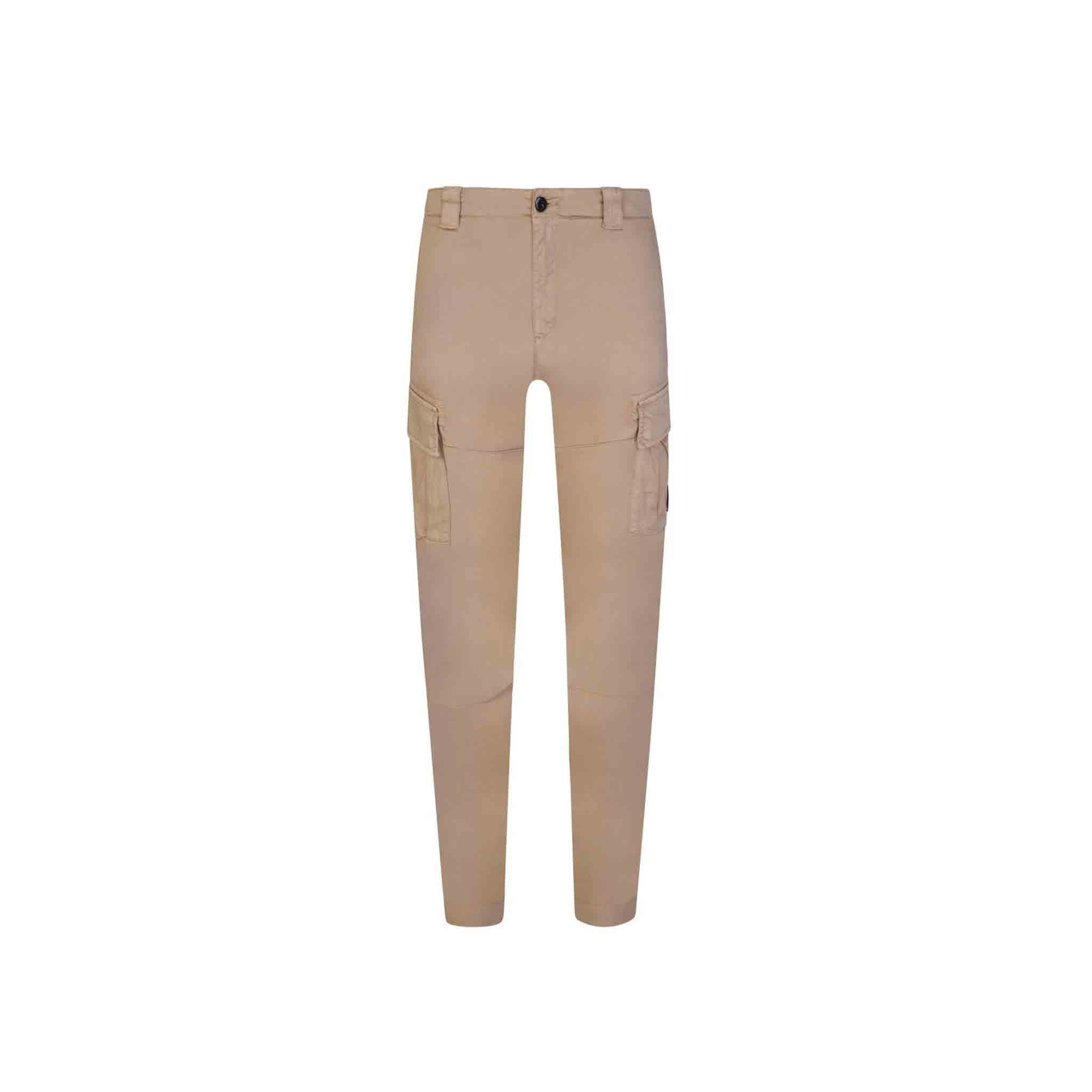 C.P. Company Stretch Sateen Cargo Pants in Cobblestone