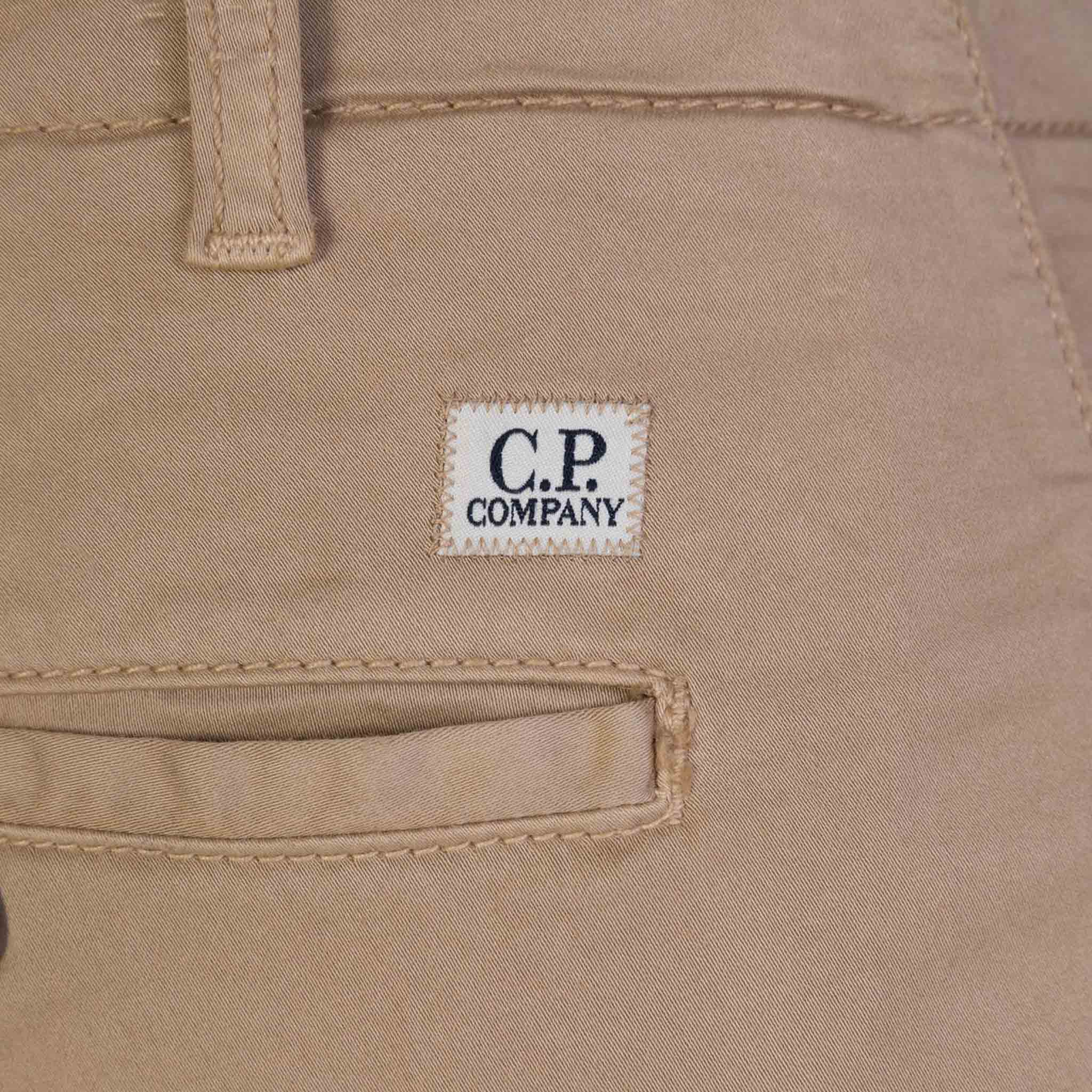 C.P. Company Stretch Sateen Cargo Pants in Cobblestone