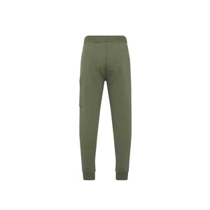 C.P. Company Diagonal Raised Fleece Sweatpants in Bronze Green