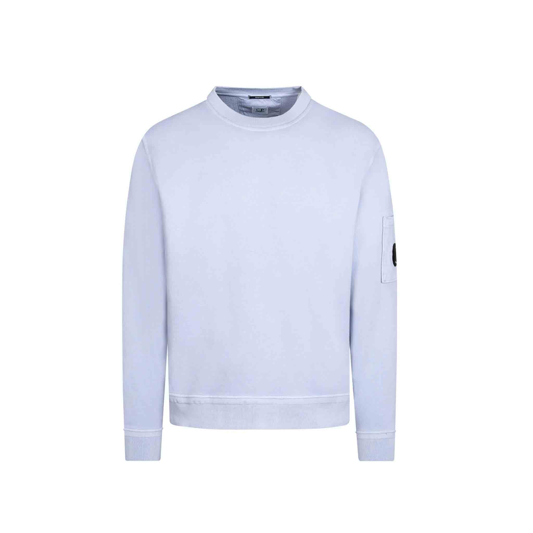 C.P. Company Cotton Fleece Resist Dyed Sweatshirt in Cosmic Sky