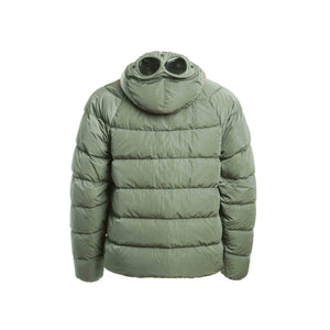 C.P Company Eco-Chrome R Down Goggle Jacket In Thyme Green