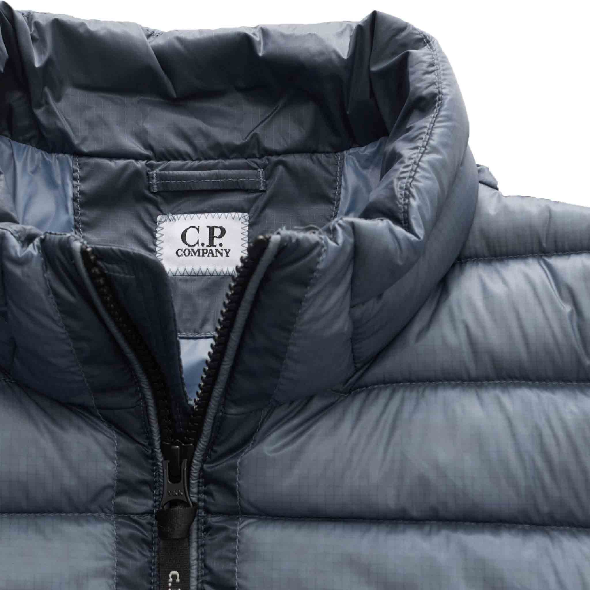 C.P. Company DD Shell Stand Collar Down Jacket In Infinity Blue