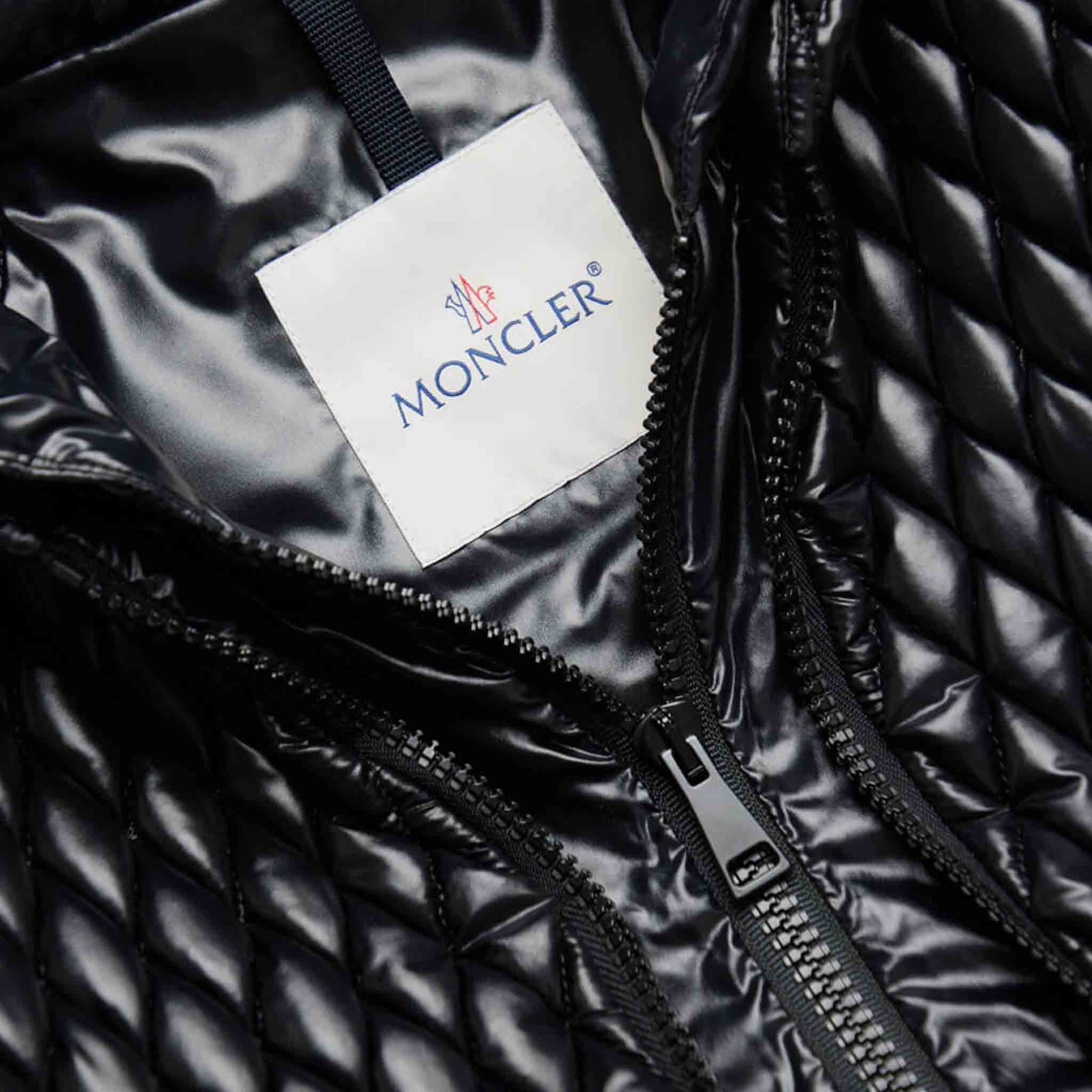 Moncler Womens Marseillan Short Jacket in Black