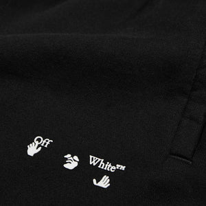OFF-WHITE Logo Cuffed Slim Sweatpants in Black