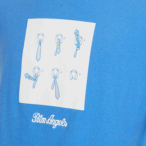 Palm Angels Un-Tie Classic T-Shirt In Blue