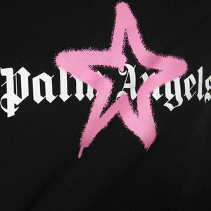 Palm Angels Women's Star Sprayed Fitted Sweatshirt