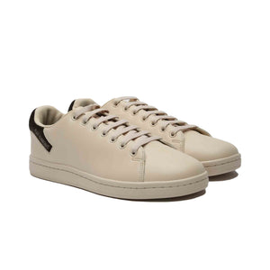 Raf Simons Orion Leather Sneakers In Beige