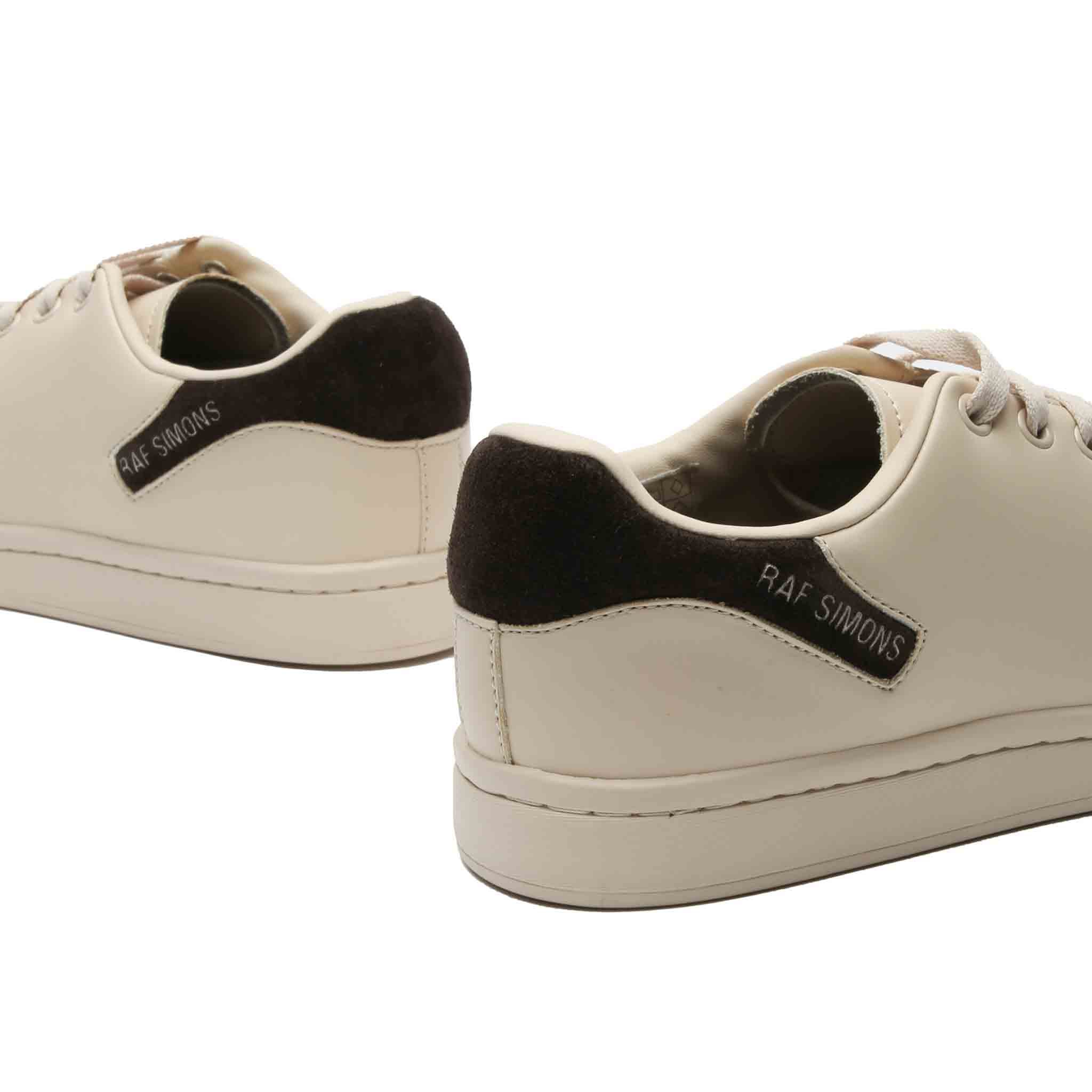 Raf Simons Orion Leather Sneakers In Beige