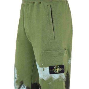 Stone Island 'Motion Saturation' Cargo Sweatpants In Olive Green