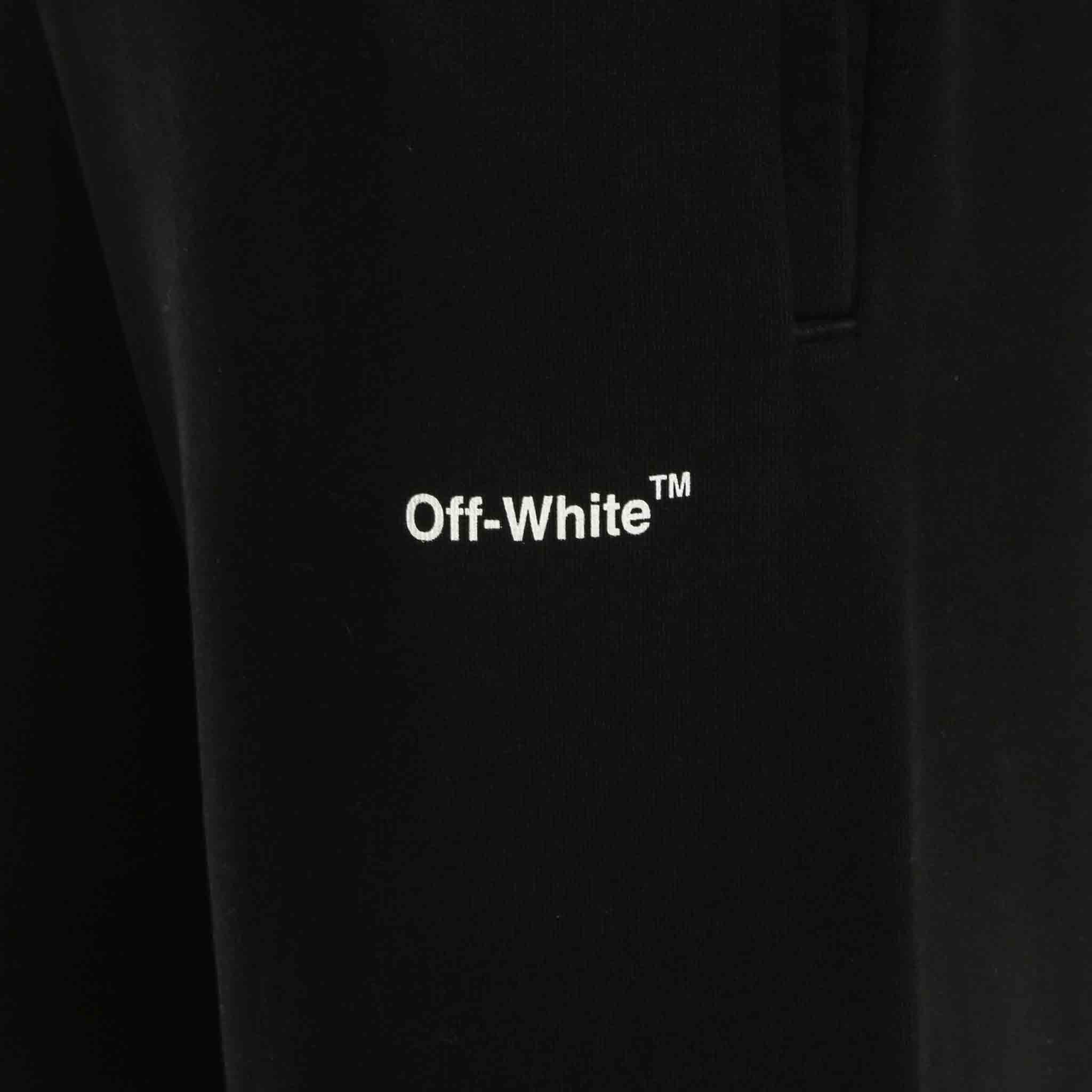 Off-White Helvetica Slim Sweatpants In Black